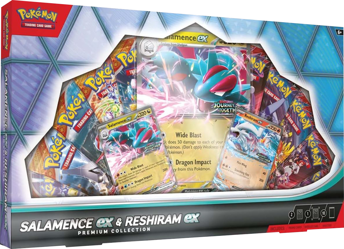 Pokemon Salamence ex & Reshiram ex Premium Collection Box